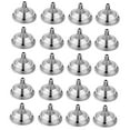 thumbnail image 1 of Colaxi 20Pcs Desk Mini Flag Holder Small Flag Base 5.5x3.5cm Accessory Top 6mm for Living Room, Conference Room Lightweight Silvery, 1 of 7