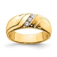 thumbnail image 5 of 14K Yellow Gold Diamond Mens Ring (0.15Cttw) Ring Size 10, 5 of 7