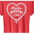 thumbnail image 3 of Instant Message - Hopeless Romantics Club - Women's Short Sleeve Graphic T-shirt, 3 of 6