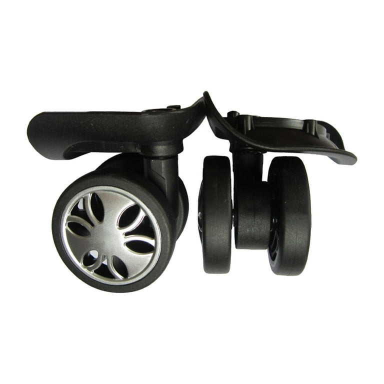 Luggage Wheel Replacement Mute Trolley Wheels for Shopping Carts Travel Case, Size: 8.7cmx10.7cmx8.5cm, Black