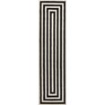 thumbnail image 2 of JONATHAN Y MOROCCAN HYPE 2 x 8 Runner Rug, Bandol Mitre Stripe - Black/Ivory, MOH211F-28, 2 of 8