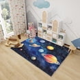 thumbnail image 3 of Space Rugs for Kids Room - 4x5 Rug - Space Rug - Galaxy Planet Universe Area Rug - Kids Boys Nebula Rugs - Outer Space Carpet, 3 of 7
