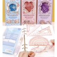 thumbnail image 3 of 4-Piece Flexible Ruler Set - 15cm/6 Inch Plastic Straight Ruler, Triangle Rulers, Protractor for Math & Geometry, Shatterproof & Bendable, School & Office Supplies (Purple), 3 of 5