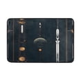 thumbnail image 5 of Rocket Launch Pattern Bathroom Accessory Sets Waterproof Shower Curtain with Anti-Slip Bath Mat Durable Combo, 5 of 7