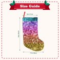 thumbnail image 2 of Zufioo Glitter Rainbow for 18-inch Stitching Christmas Stockings, Suitable for Christmas, Christmas Trees, Indoor and Outdoor Holiday Decorations-Short plush, 2 of 8