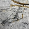 thumbnail image 5 of TOWN & COUNTRY LUXE Opaline Bold Marble Area Rug with Glam Metallic Ribbed Texture Pile, Charcoal Grey, 5'2"x7'2", 5 of 7