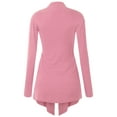 Made by Johnny Women's Draped Open Front Cardigan XL PINK