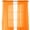 Orange, variant on Solid Sheer Window Drapes, (Set of 2) Multipurpose Sheer Curtains, 40 X 84, Orange