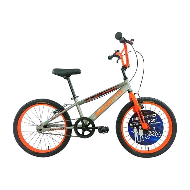 Bicicleta Benotto Agressor Cross Rodada 20 Gris