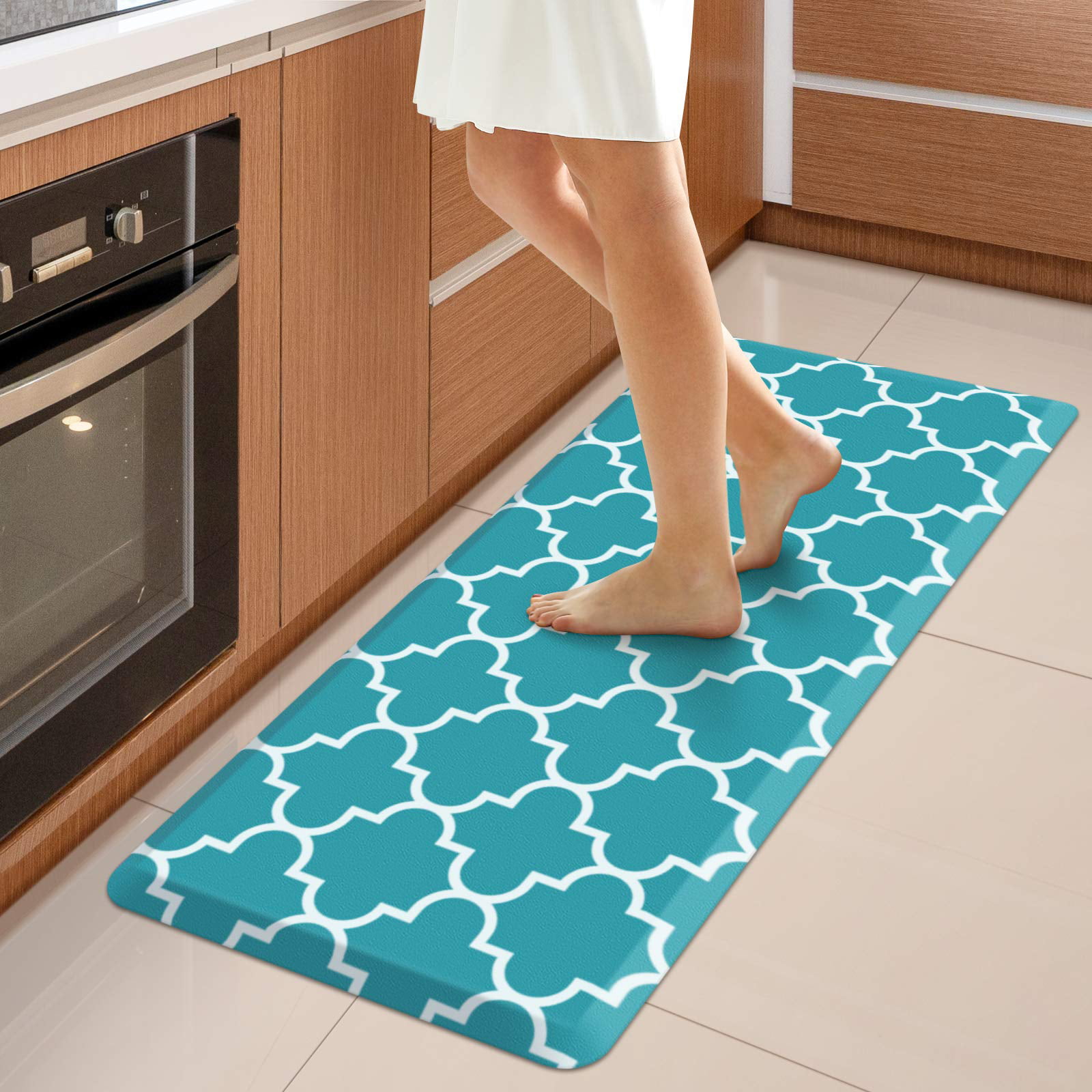 Lanmok Kitchen Mat Cushioned Anti-Fatigue Kitchen Rug,Non-Slip Kitchen Mats and Rugs Heavy Duty Comfort Rug for Kitchen, Floor Home, Office, Size: 40