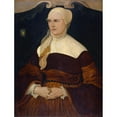 thumbnail image 2 of Hans Mielich 15x18 Gold Ornate Wood Frame and Double Matted Museum Art Print Titled - Portrait of Anna Hungerl, Wife of the Munich Councillor Joseph Schowinger Von Wyl (1553), 2 of 4