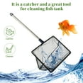 thumbnail image 5 of Unique Bargains Fish Tank Net Fine Mesh Aquarium Fish Net 11-25 Inch Stainless Steel Extendable Handle 8inch, 5 of 7