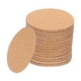 thumbnail image 1 of Uxcell 60Pcs Posavasos de Corcho para Bebidas, Posavasos Redondos de 3.1 pulgadas Absorbentes para Café, 1 of 7