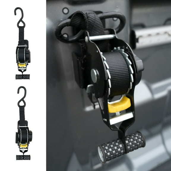 Retractable Ratchet Straps for 2023 2024 2025 Chevy Colorado GMC Canyon Retracting Straps Auto 2PCS