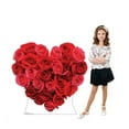 thumbnail image 3 of Red Roses Heart Cardboard Cutout, 3 of 3