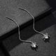thumbnail image 2 of Pendientes colgantes de cadena larga con forma de araña de cristal a la moda, pendientes de aleación para mujer, dorados, 2 of 4