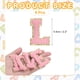thumbnail image 2 of Parche bordado de letras L de Uxcell, parches de chenille autoadhesivos para reparación de ropa (Rosa, paquete de 6), 2 of 6