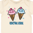 thumbnail image 4 of Inktastic Ice Cream We're One Twin Boy & Girl Boys or Girls Baby Bodysuit, 4 of 5
