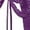 Purple, variant on Pearl Butterfly Pendant Cutout G-String Thong Thongs for Women Purple L
