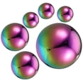 thumbnail image 1 of HINTRMENT 6 Pcs Sphères Réfléchissantes en Acier Inoxydable pour Miroir Décoration de Jardin Extérieure, 1 of 6