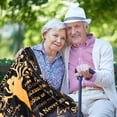 thumbnail image 6 of 50th Anniversary Throw Blanket Gifts 50th Golden Wedding for Couple Parents Grandparents Friends Golden 50 Years of Marriage Gift Ideas Throw Blankets 60"X 50", 6 of 6