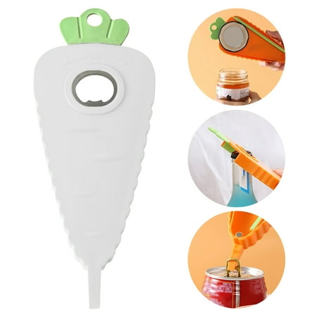 

Carrot Magnetic Suction Bottle Opener Non-slip Cap Screw Capping Device Labor-saving Screw Capping Device Multi-function Can Opener Beer Cap Opener Screw Cap