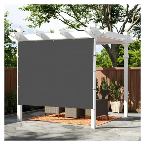 Shade Cloth 5'x10'FT Sun Shade Screen Fabric HC-079 Shade Cover Tarp with Grommets for Pergola Backyard Garden,Dark Grey 0 5'×1 0'