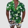 thumbnail image 3 of Mens Polo St. Patricks'S Day Short Sleeve 3D Printing Hawaii Mens Performance Polos,GN6,XL, 3 of 5