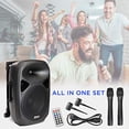 thumbnail image 2 of LyxPro 12'' Active PA Rechargeable Battery Loudspeaker, Bluetooth, MP3, USB - Black, 2 of 9