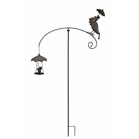 red carpet studios balancer garden stake, rainy day crow