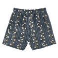 thumbnail image 2 of Striped Pattern with Small Flowers Swim Trunks Board Shorts Beach Pants Bathing Bottoms L, 2 of 8