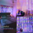 thumbnail image 4 of SUGARMOM  300 LED Pink Curtain String Lights Twinkle Fairy Lights for Bedroom with 8 Lighting Modes USB Christmas Lights for Party Home Bedroom Indoor Wall Room Decor (9.8*9.8ft Pink), 4 of 5