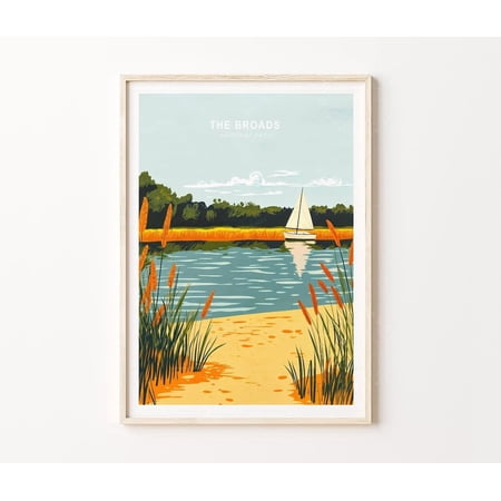 The Broads UK Norfolk Suffolk Waterways Wall Art Home Decor