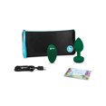 thumbnail image 4 of B-vibe Remote Control Vibrating Jewel Plug (m/l) - Emerald Green, 4 of 5