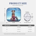 thumbnail image 6 of Goofa Elephant Sits On A Stack Of Luggages Ocean Pattern 2 Piece Car Windshield Sun Shade Foldable | Front Windshield Shade for Sun, Heat and UV Rays | Sunshade for Car Front Window-Large, 6 of 7