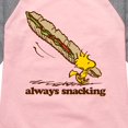 thumbnail image 3 of Peanuts - Always Snacking - Toddler & Youth Girls Raglan Graphic T-Shirt, 3 of 6