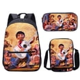 thumbnail image 2 of Mochila para estudiantes de escuela primaria Coco, bolsa para lápices, conjunto de mochila pequeña, mochila de bolsillo simple de 17 pulgadas, mochila pequeña y estuche para lápices, conjunto de tres piezas 8 brillar Electrónica, 2 of 6