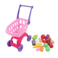 thumbnail image 3 of Grocery Cart Toy, Fruit Shopping Cart Toys High Simulation  For Children Blue,Pink, 3 of 8