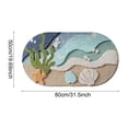 thumbnail image 3 of Beach Bathroom Rugs Soft, Absorbent, Non Slip Bath Mat for Bathroom, Kitchen, Entryway Decor with Starfish Shell Design, 60*90cm, 3 of 8