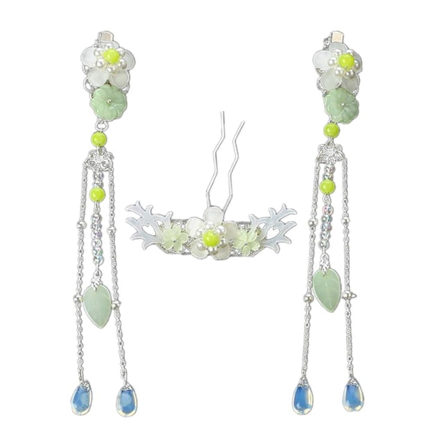 3x Retro Chicas Accesorio para El Cabello -pearl Pendientes Sacudiendo el cabellero Del cabellero Yuyangstore vintage hair stick women