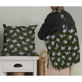 thumbnail image 5 of Soimoi Green polyester Crepe Fabric Circle & Peony Floral Print Fabric by the Yard 42 Inch Wide, 5 of 5