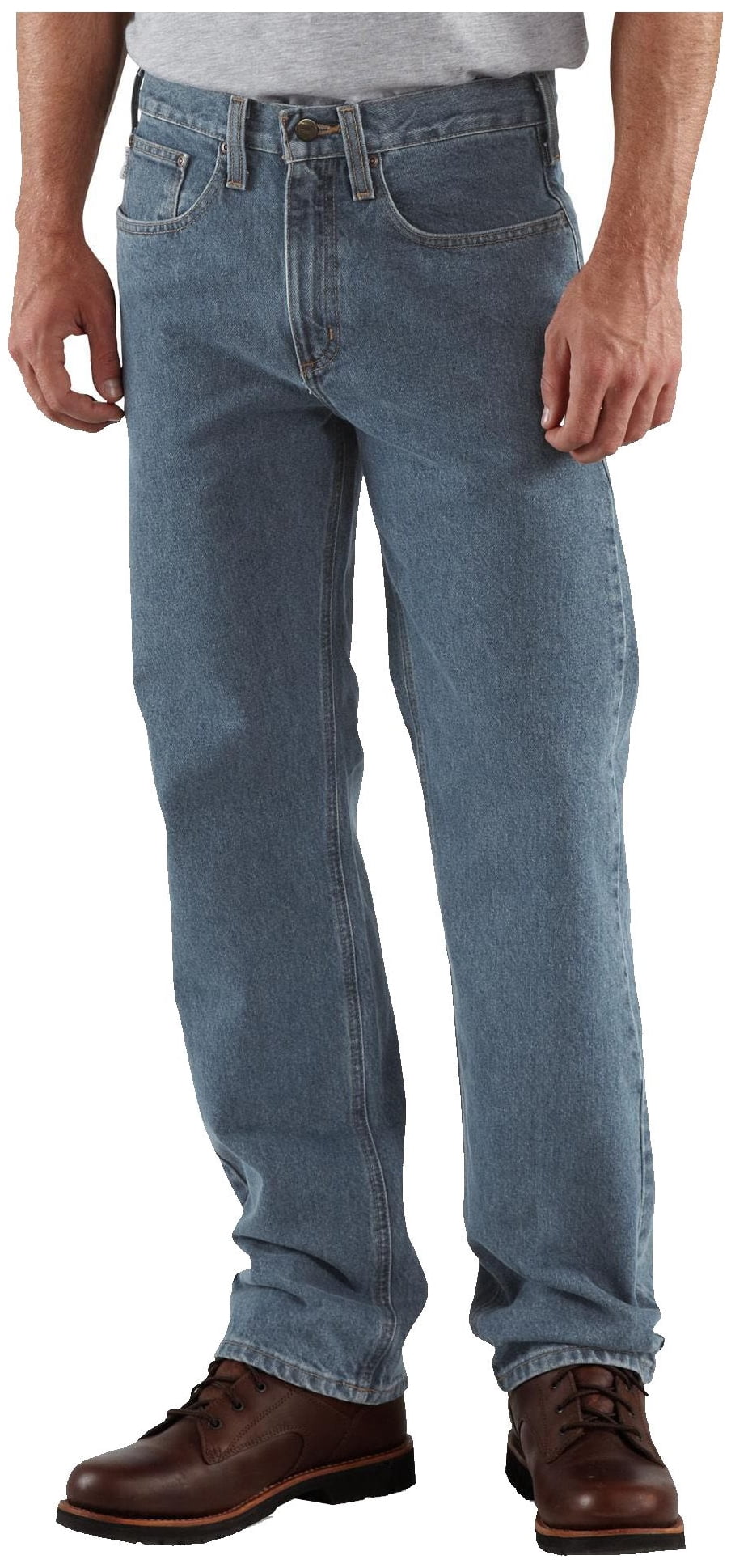 Traditional Fit Straight Leg Jeans 