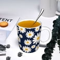 thumbnail image 5 of Yiaed Daisy Floral Print Ceramics Coffee,Large Handle Design,Extra Large Tea and Coffee Cup for Office and Home Mugs, 5 of 6