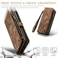 thumbnail image 6 of CaseMe Leather Case for Samsung Galaxy A51 4G,2 in 1 Detachable Wallet Case with 8-Card Holder Zipper Bills Slot,Magnetic Shockproof Flip Leather Cover Zipper Pocket Phone Cases,Brown, 6 of 8