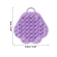 thumbnail image 4 of Unique Bargains 1 Pc Durable Pointed Head Pet Grooming Bath for Dog for Cat 3.54"x3.34"x0.79" Purple, 4 of 6