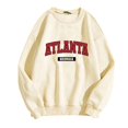 thumbnail image 2 of Tanghaowl Women Sweatshirt Casual Long Sleeve Graphic Tee Shirts Crew Neck Sweatshirts Pullover Tops for Women Beige L, 2 of 3