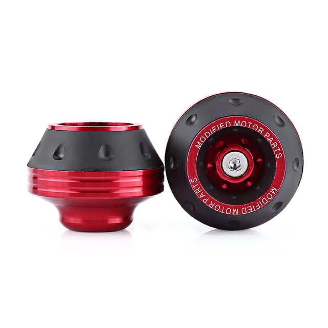 CNC Aluminum Front Fork Wheel Frame Sliders Motorbike Falling Protection Scooter Moped Red