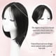thumbnail image 4 of Topper de pelo Megito de 30 cm con clip sintético para mujer, color negro, 4 of 6