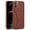 Brown, variant on iPhone 13 Mini Wallet Case, Premium PU Leather Case with Magnetic Kickstand Credit Card Holder, Blue