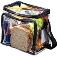 thumbnail image 1 of Stadium Approved Clear Lunch Bag with Adjustable Straps, Front Storage Compartme, 1 of 5